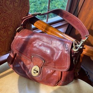 Used Brown Coach Shoulder Bag